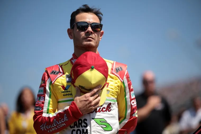 After winning at last year's All-Star race and dominating this season, I'm expecting a strong day out fo Kyle larson at North Wilkesboro. (Photo by James Gilbert/Getty Images)