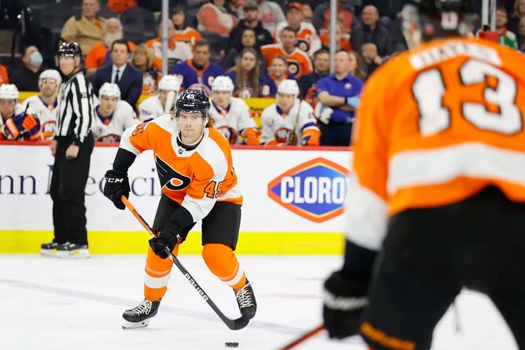Flyers top defensive prospect Cam York was sent down Wednesday after struggling during the preseason.