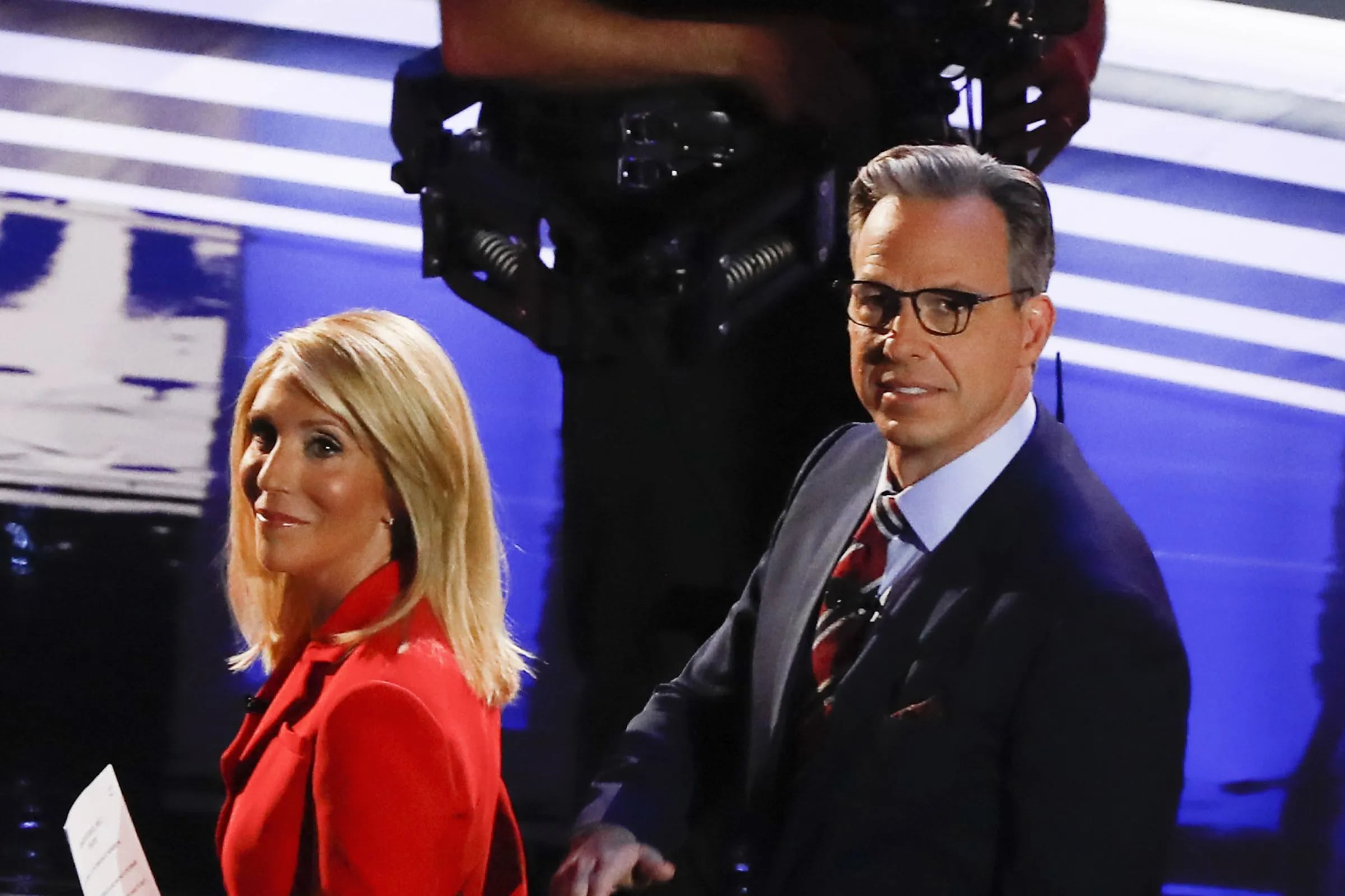 CNN anchors Dana Bash and Jake Tapper (seen here in 2019) will be the moderators during tonight's debate.