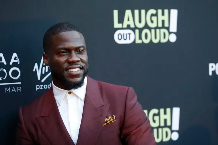 In this Aug. 3, 2017 file photo, Kevin Hart poses at Kevin Hart's "Laugh Out Loud" new streaming video network launch event at the Goldstein Residence in Beverly Hills, Calif.