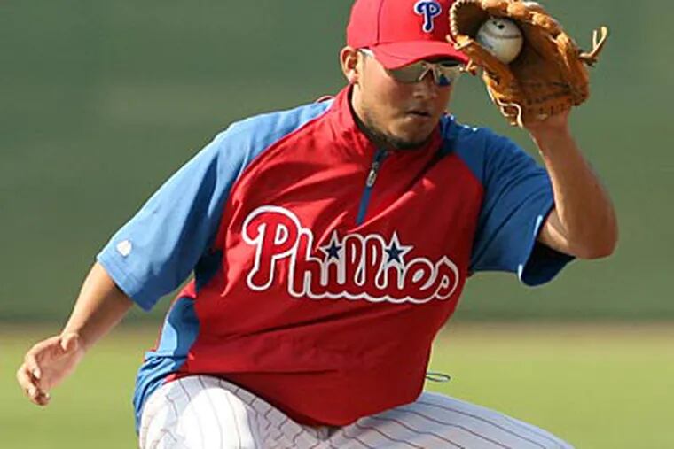 Freddy Galvis was named one of the Phillies' top minor league players this season. (Yong Kim/Staff file photo)