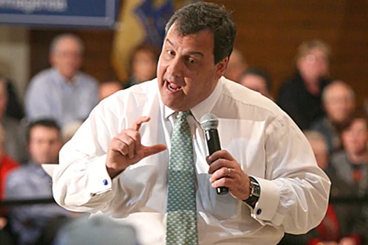 Gov. Christie says he will not raise taxes to restore funding. (Charles Fox / Staff Photographer)