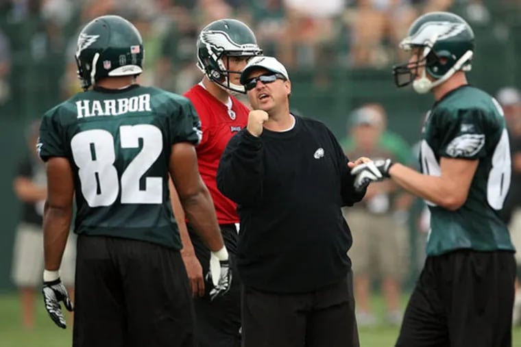 Eagles' offensive coordinator Marty Mornhinweg in his previous tenure with the Eagles.