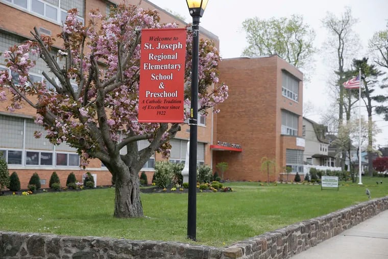 St. Joseph Regional Elementary School and Preschool 133 N. 3rd St. Hammonton, N.J. on April 17, 2020.