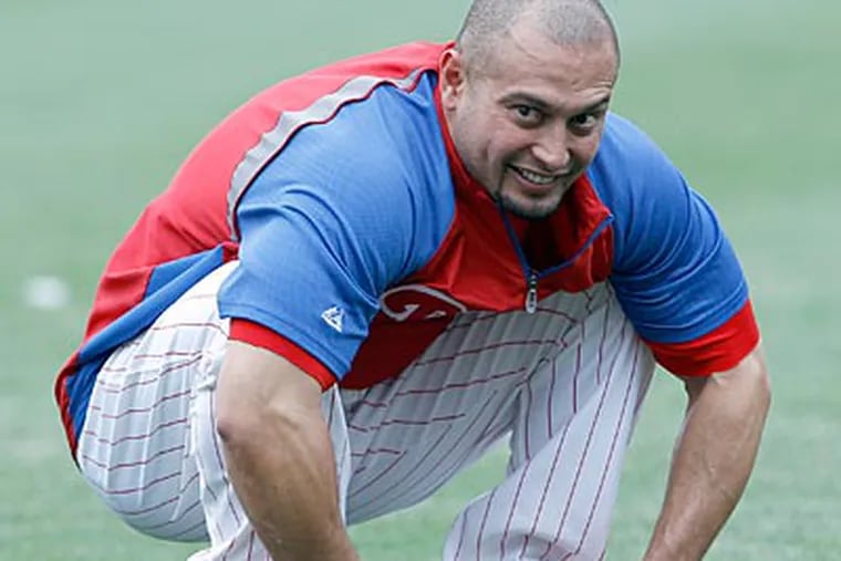 Phillies center fielder Shane Victorino went on the disabled list on May 20 with an injured hamstring. (Yong Kim/Staff Photographer)