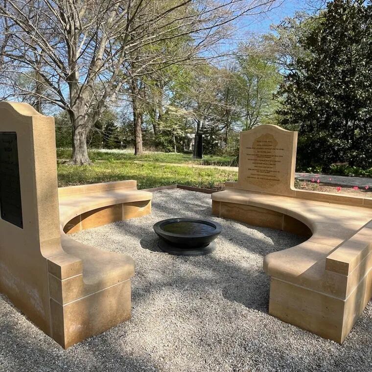 This is the monument to Dinah at Stenton Mansion that Philadelphia sculptor Karyn Olivier created. It is to be officially unveiled on at 2 p.m. Saturday, April 20, 2024.