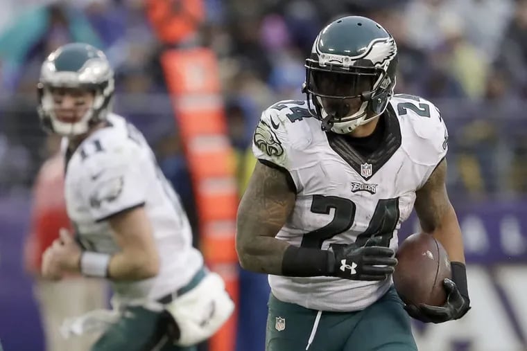 Ryan Mathews, running against the Ravens in December., was cut Tuesday.