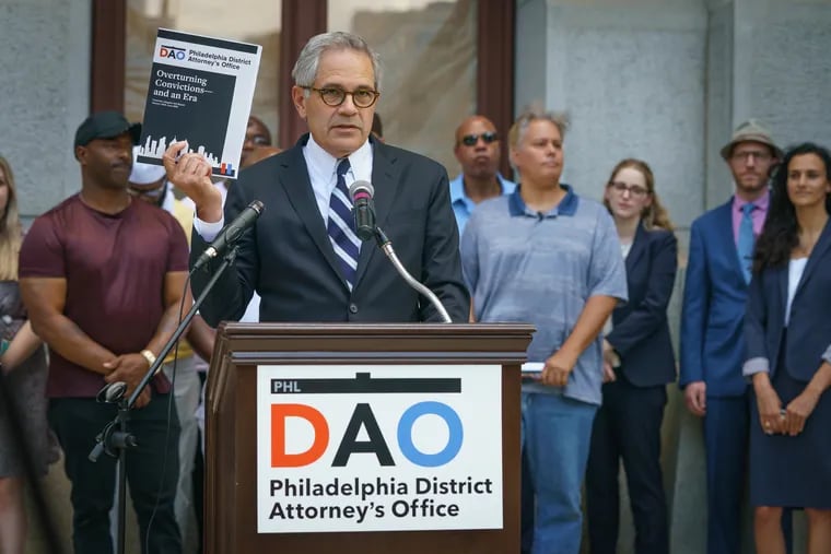District Attorney Larry Krasner may have his faults, writes the Editorial Board, but he deserves praise for creating the Conviction Integrity Unit. Nearly 40 people have been exonerated since Krasner took office in 2018.