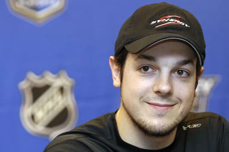 Flyers forward Danny Briere, who hasn't played since Dec. 2 due to repeated groin injuries, will play two games for the Phantoms to make sure he's ready to rejoin the parent club. (AP Photo / Bradley C Bower)