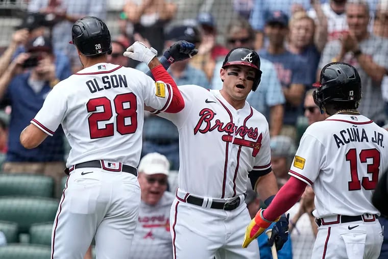 The Braves tied a major-league record with 307 home runs, 58 more than any other team and 87 more than the Phillies.