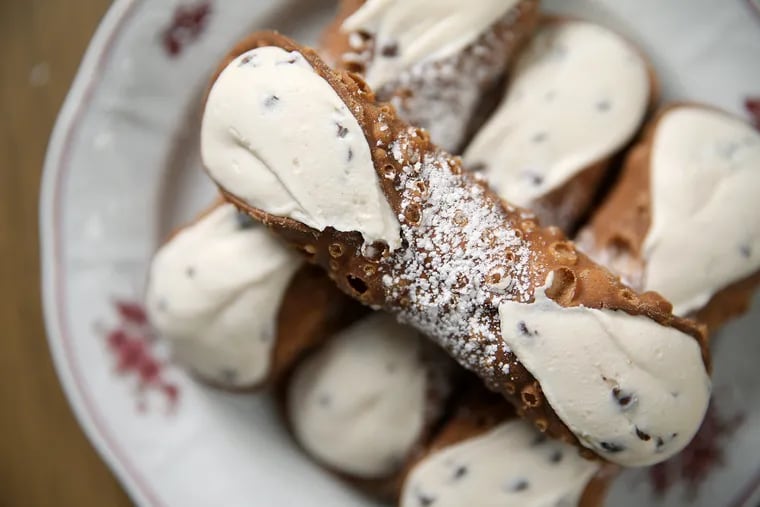 Cannoli from Termini Bros. bakery, one of the local food companies due to open stands at the Live! Casino & Hotel.