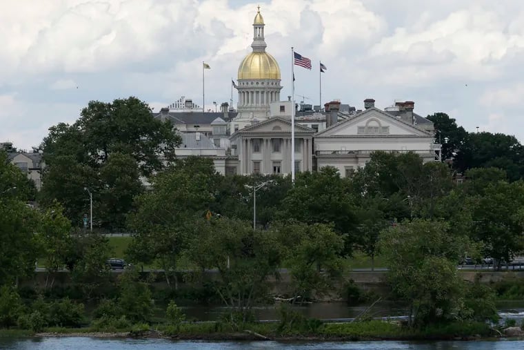 The New Jersey Statehouse is seen in Trenton, N.J., June 27, 2017. The state Senate approved a rent and mortgage extension bill that is now under consideration by the General Assembly.