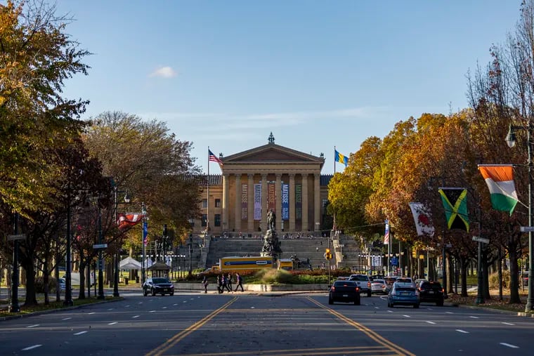 The city announced the removal of country flags to be replaced and put back up along the Benjamin Franklin Parkway in Philadelphia on Thursday.