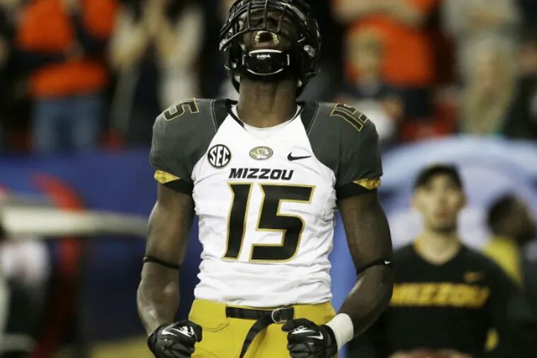 Missouri wide receiver Dorial Green-Beckham could be on the board when the Eagles pick at No. 20 in the first round.