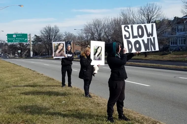 The Gabay family, who lost 21-year-old Daniela Gabay on Feb. 5 when she was struck and killed while trying to cross Roosevelt Boulevard, raises awareness for speed cameras.