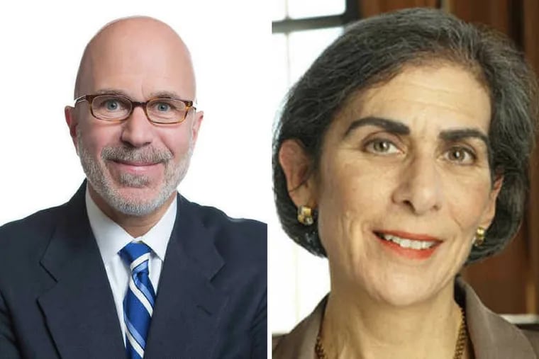 Left: Columnist and radio/TV host Michael Smerconish; Right: Amy Wax, Robert Mundheim Professor of Law at the University of Pennsylvania Law School.