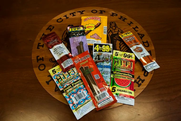Packages of Cigarillos designed to look like candy.