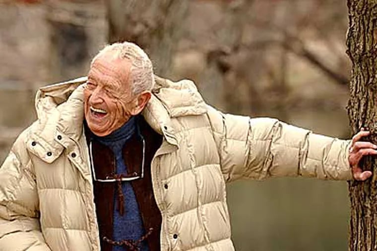 Andrew Wyeth stands along the banks of the Brandywine near the
Brandywine River Museum in Chadds Ford during a 2006 interview.  He died today at the age of 91. (Bob Williams / Staff Photographer)