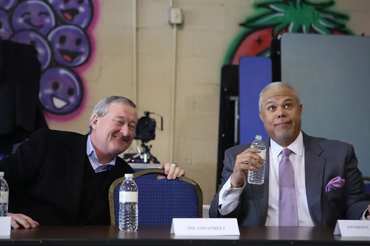 The 2015 election, in which Mayor Jim Kenney, left, defeated State Sen. Anthony Williams in the Democratic primary, was dominated by outside spending groups.