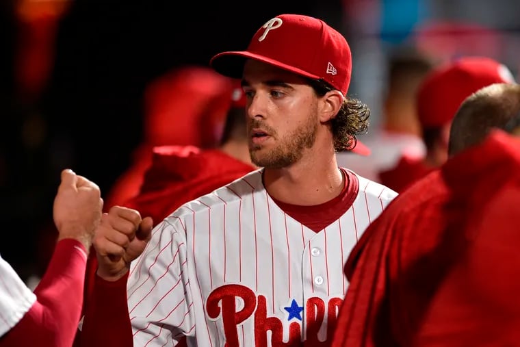 Phillies starting pitcher Aaron Nola has been one of the best pitchers in baseball this season. 