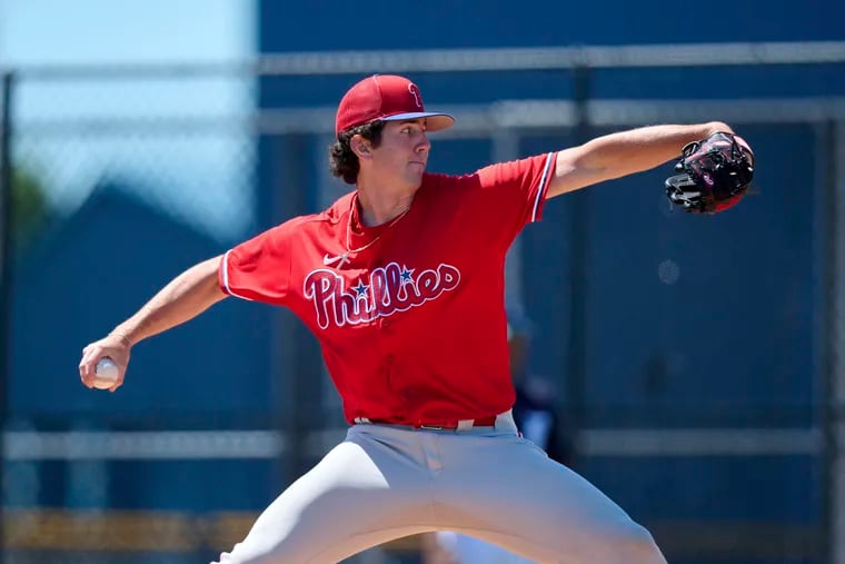 Andrew Painter will be the story of the spring for the Phillies. The 19-year-old top prospect is set to compete for a spot in the major-league rotation.