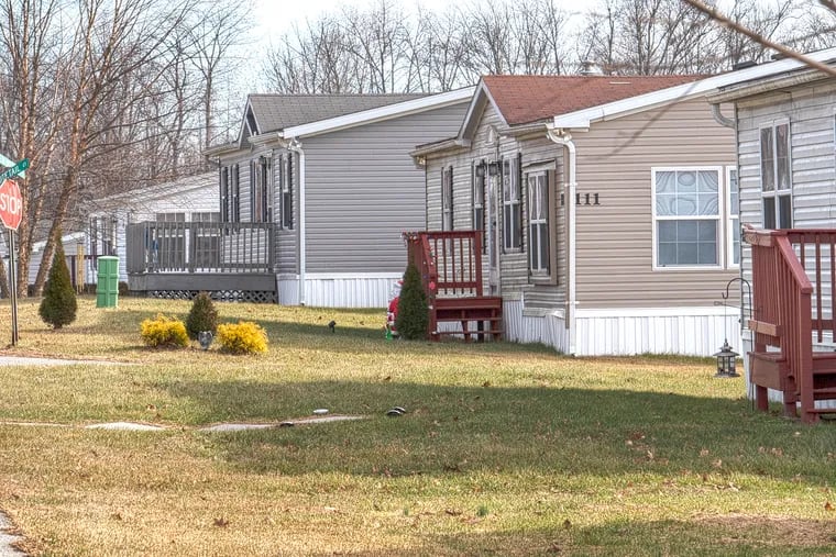 Mobile homes are shown on Deer Run Drive, in Honey Brook, Pa. Mobile homes are taxed as homes but they depreciate like vehicles. That means the roughly 4,000+ mobile homes in Chester County are most likely overvalued and overtaxed.