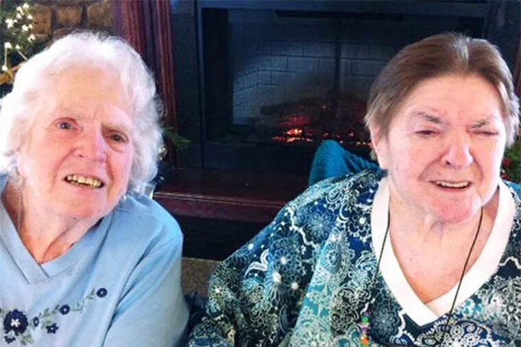 Cousins Betty Tyre (left) and Cass Hojnacki each thought the other was dead until they chanced to meet each other in Immaculate Mary Home.
(Ronnie Polaneczky / Daily News Staff)