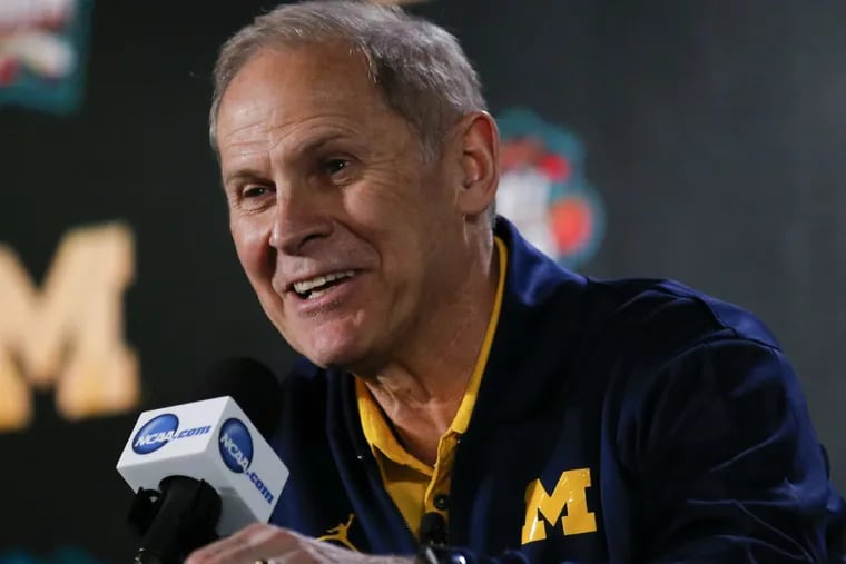 Michigan coach John Beilein smiles while meeting with the media before his team practiced on Friday.