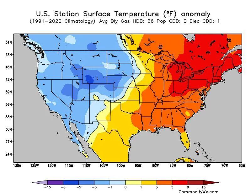 A tale of two winters: Temperatures in the West for the 2022-23 meteorological winter generally have been below normal, as opposed to the toasty East.