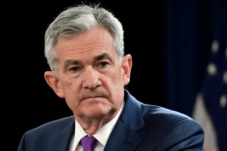 In this Sept. 26, 2018, file photo Federal Reserve Chairman Jerome Powell listens to a question during a news conference in Washington. (AP Photo/Susan Walsh, File)