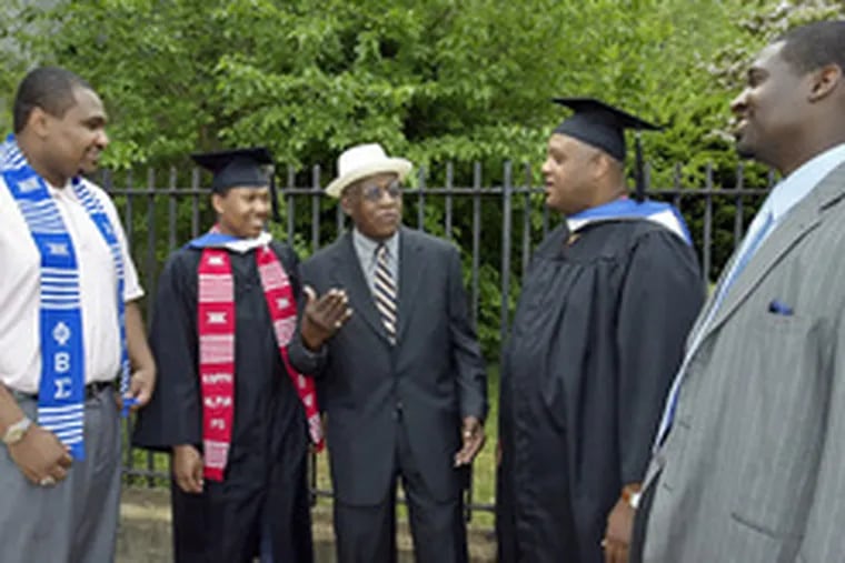 Stovall scholars (from left): Jamal, Omar, Samson, Gary and Hakim.