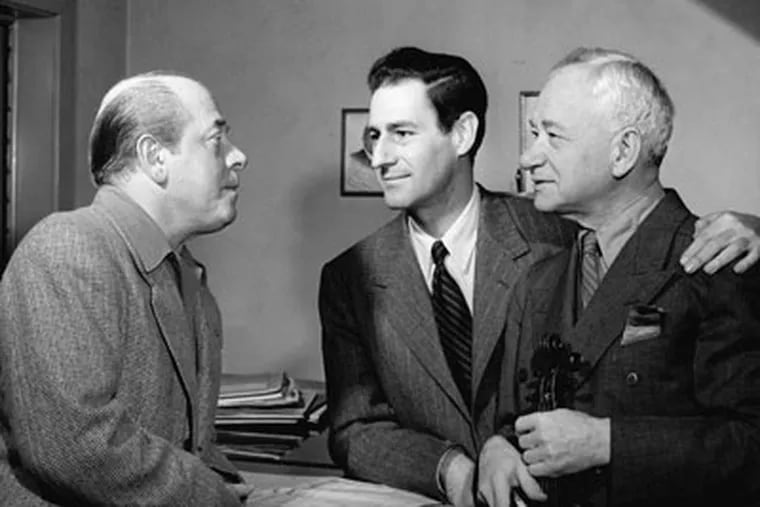 Curtis graduate Gian-Carlo Menotti (center) with Eugene Ormandy (left) and Efrem Zimbalist. At Menotti's death in 2007, more than half his operas were considered failures.