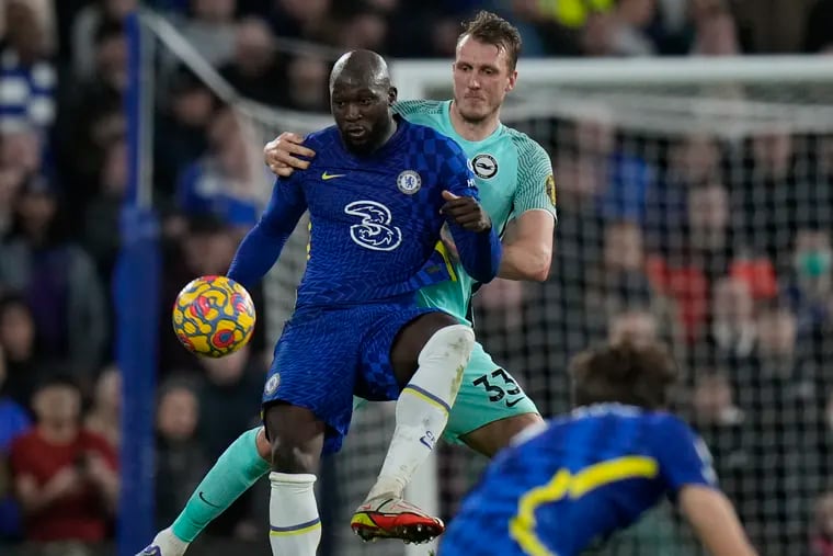 Romelu Lukaku (left) was benched by Chelsea manager Thomas Tuchel for complaining about his playing situation.