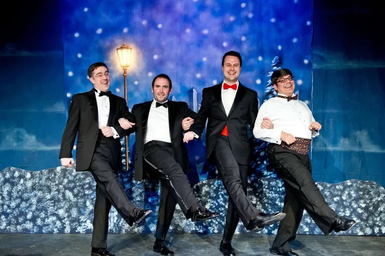Tony Braithwaite, Will Dennis, Howie Brown, and Sonny Leo in Act II Playhouse's holiday variety show, &quot;Oh, What Fun!&quot;