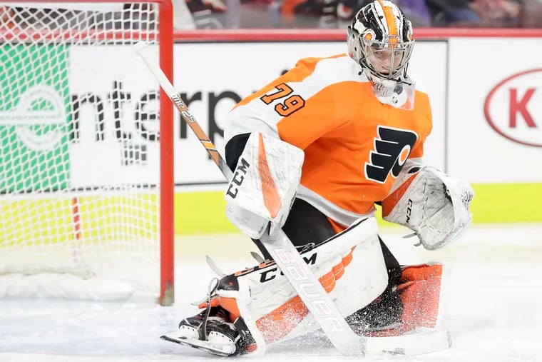 Rookie goaltender Carter Hart will play in his first game in three weeks Thursday as the Flyers, who have little margin for error as they try to secure a playoff spot, host the powerful Capitals.