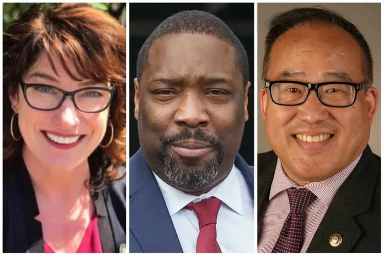 State Rep. Mary Isaacson, City Councilmember Kenyatta Johnson, and City Councilmember David Oh. All three filed appeals on the 2023 property assessments for their Philadelphia homes.