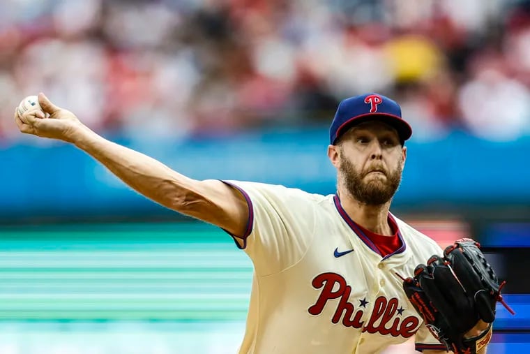 Phillies ace Zack Wheeler struck out 11 Giants in seven innings on Monday.