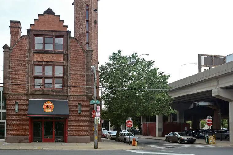 TOM GRALISH / STAFF PHOTOGRAPHER South Philly's Engine 46 firehouse, which last was active in 1957, is set for demolition on or after July 30.