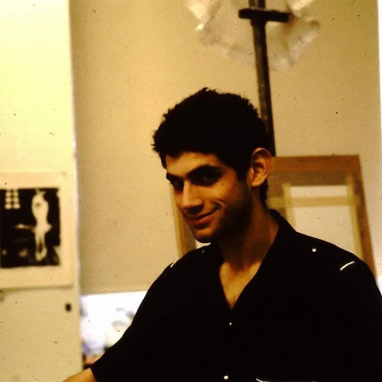David Schuman as a UArts student in the late 1980s.