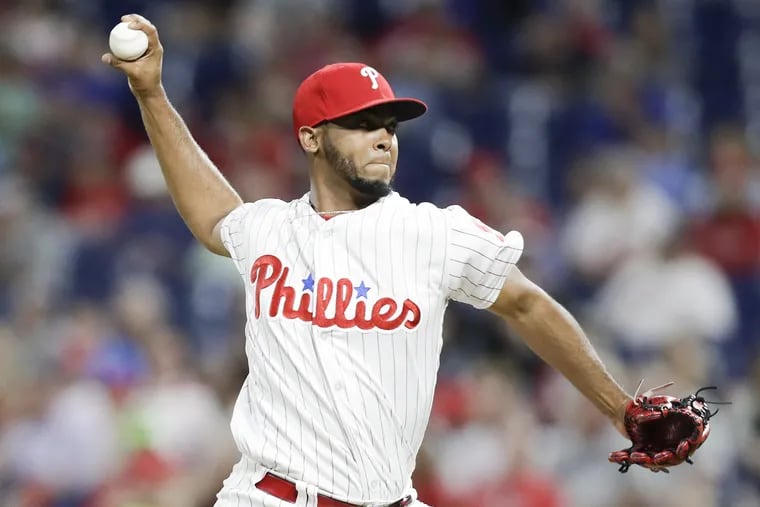 Seranthony Dominguez is the first pitcher since at least 1908 — and maybe ever — to not give up a run, a hit or walk in his first six major-league appearances. 