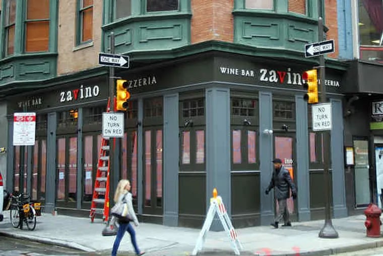 Michael Schulson and Jeff Michaud are taking over Zavino at 13th and Sansom Streets, shown in its preopening phase in 2009.