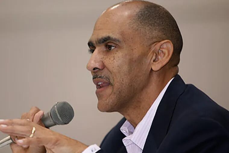 "I'm flattered when people mention my name, but I'm really in the parent mode right now," Tony Dungy said. (AP file photo)