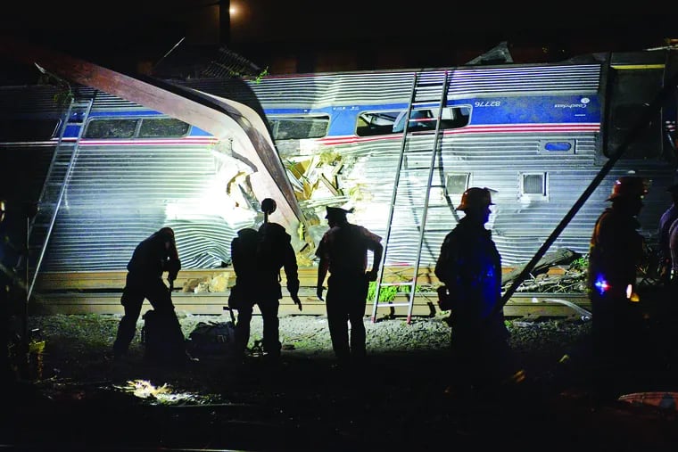 The 2015 Amtrak crash of Train 188 at Frankford Junction in Philadelphia.