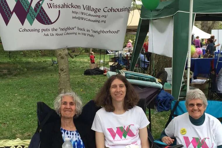 Susan Sussman, from left, Neysa Nevins, and Gloria Hoffman are members of Wissahickon Village Cohousing, a group seeking a senior-friendly home.