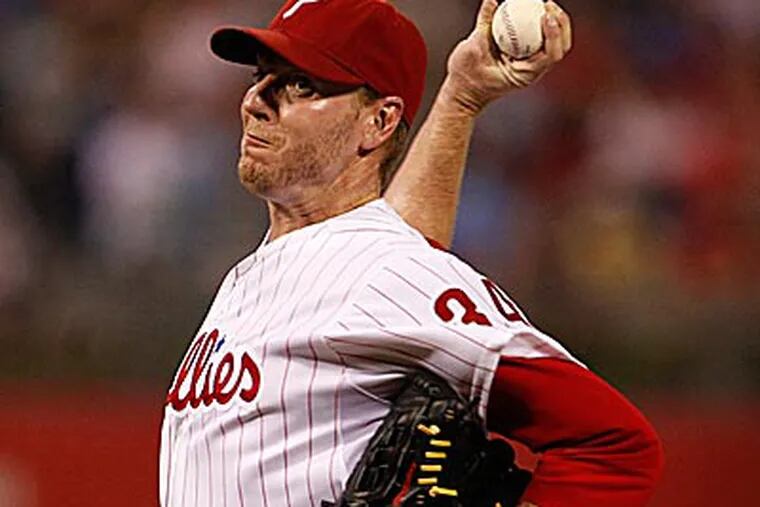 Roy Halladay held the Nationals to two runs over seven innings in the Phillies' win. (Ron Cortes/Staff Photographer)