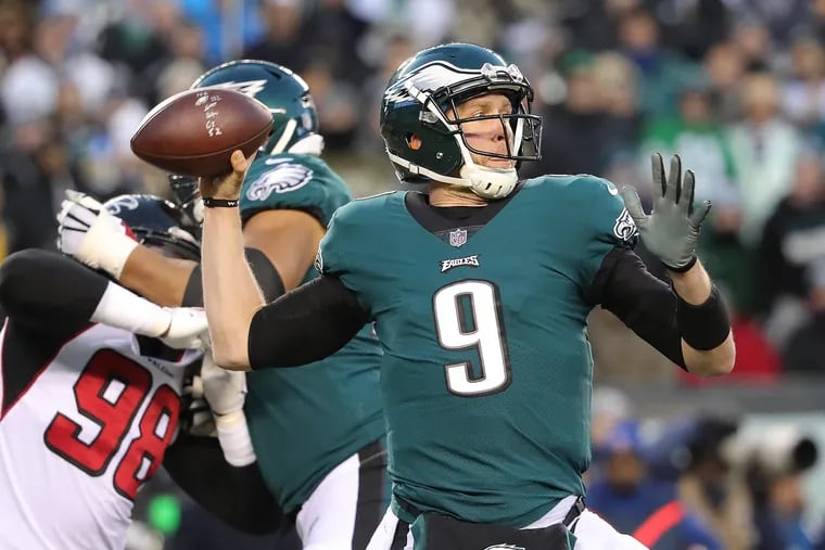 Nick Foles and the Eagles had to get past the Falcons in the playoffs last season.