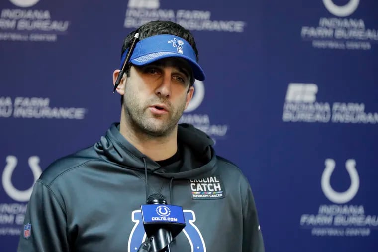 Nick Sirianni, 39, had been the offensive coordinator for the Colts since 2018. Indianapolis this season was ninth in the league in points scored and 10th in yards gained.