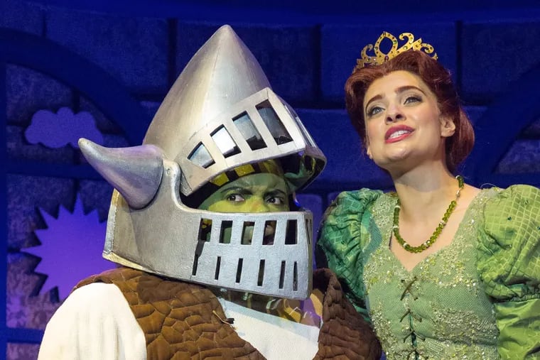 'Shrek: The Musical' at Walnut Street Theatre, with Nichalas L. Parker and Julia Udine