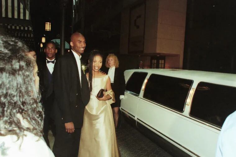 Before leaving for the NBA, Kobe Bryant took R&B singer Brandy to his Lower Merion prom in May of 1996.