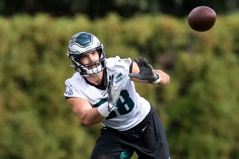 Philadelphia Eagles tight end Dallas Goedert will be back this week after missing last week's game vs. Tampa Bay while on the COVID-19 list.